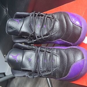 Jordan retros size 3 , purple and black